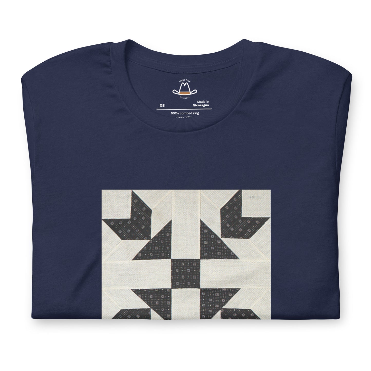 Goose Tracks I Quilt Block Original Tee