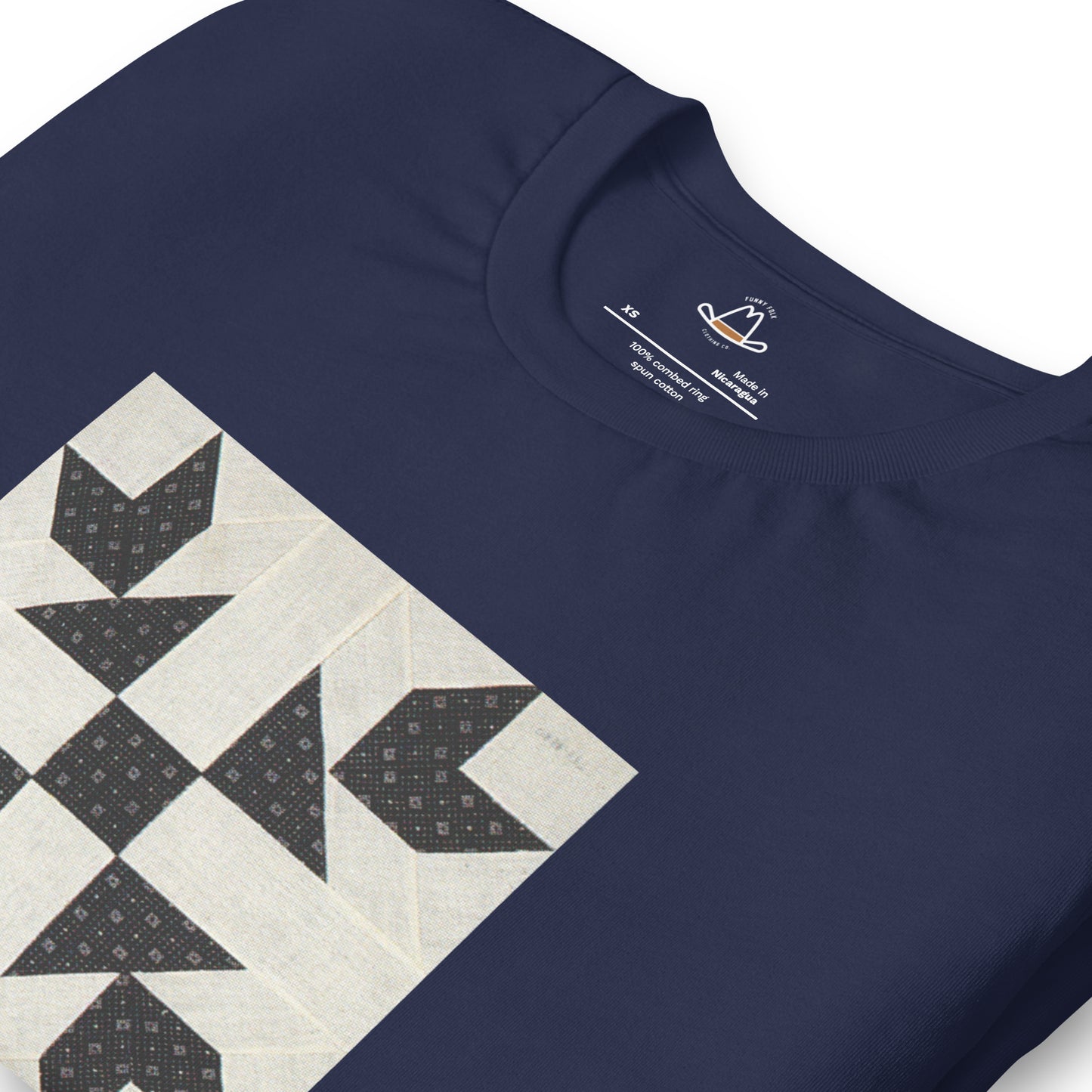 Goose Tracks I Quilt Block Original Tee