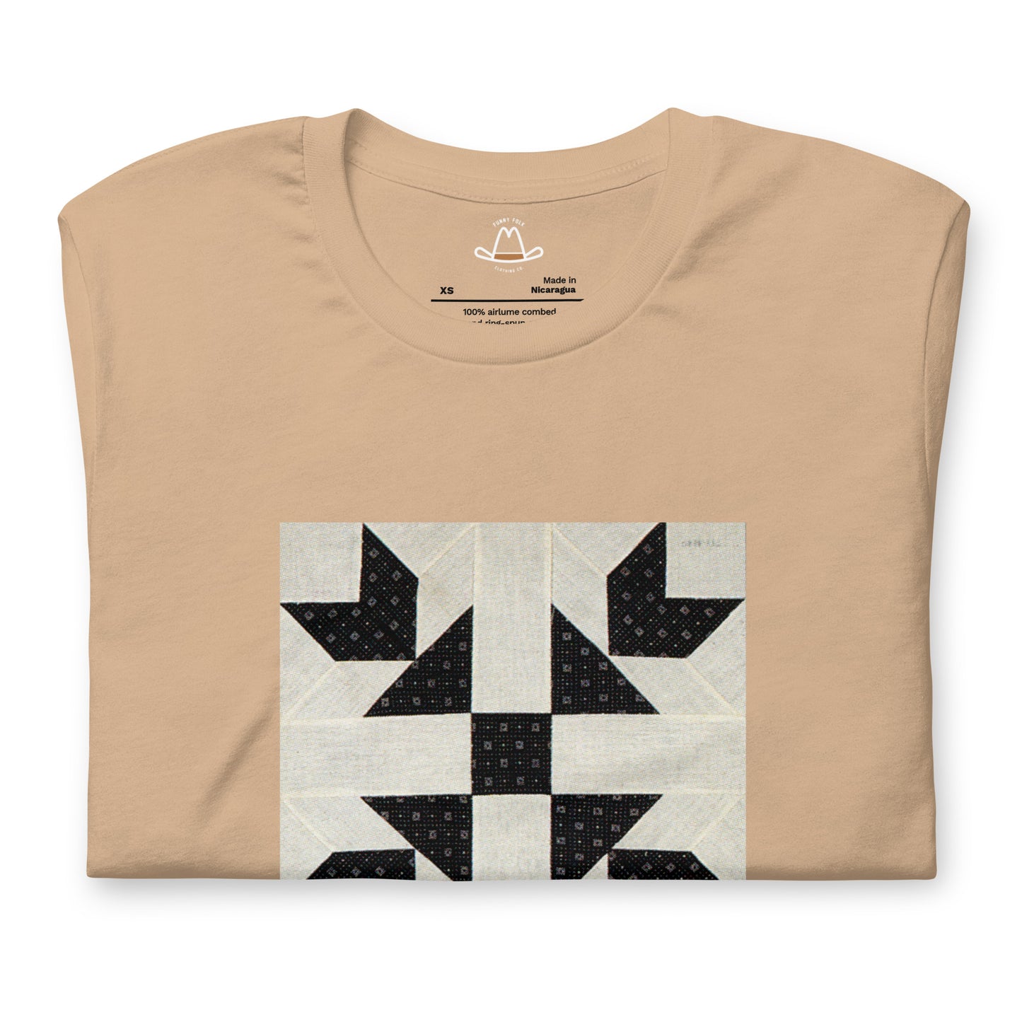 Goose Tracks I Quilt Block Original Tee