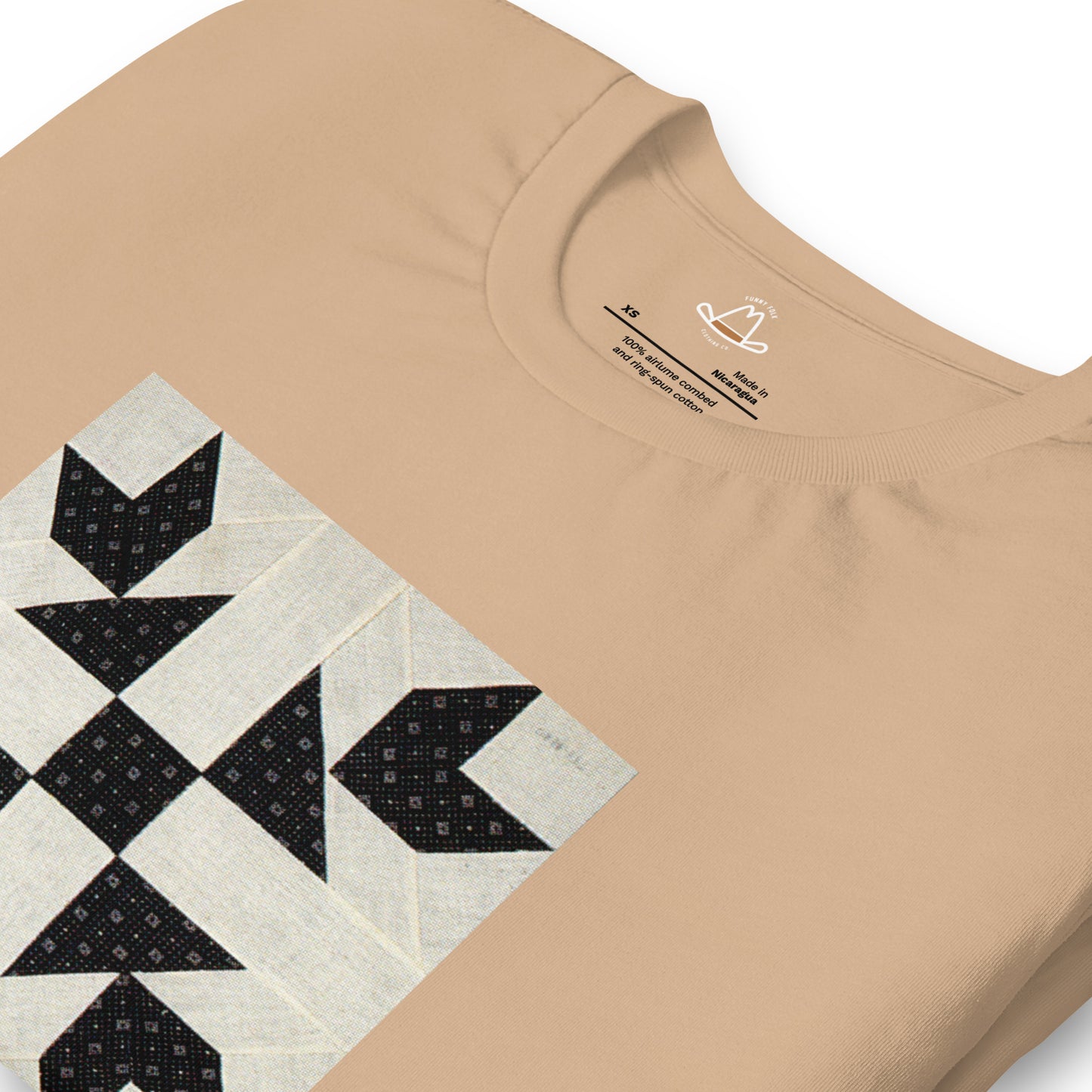 Goose Tracks I Quilt Block Original Tee