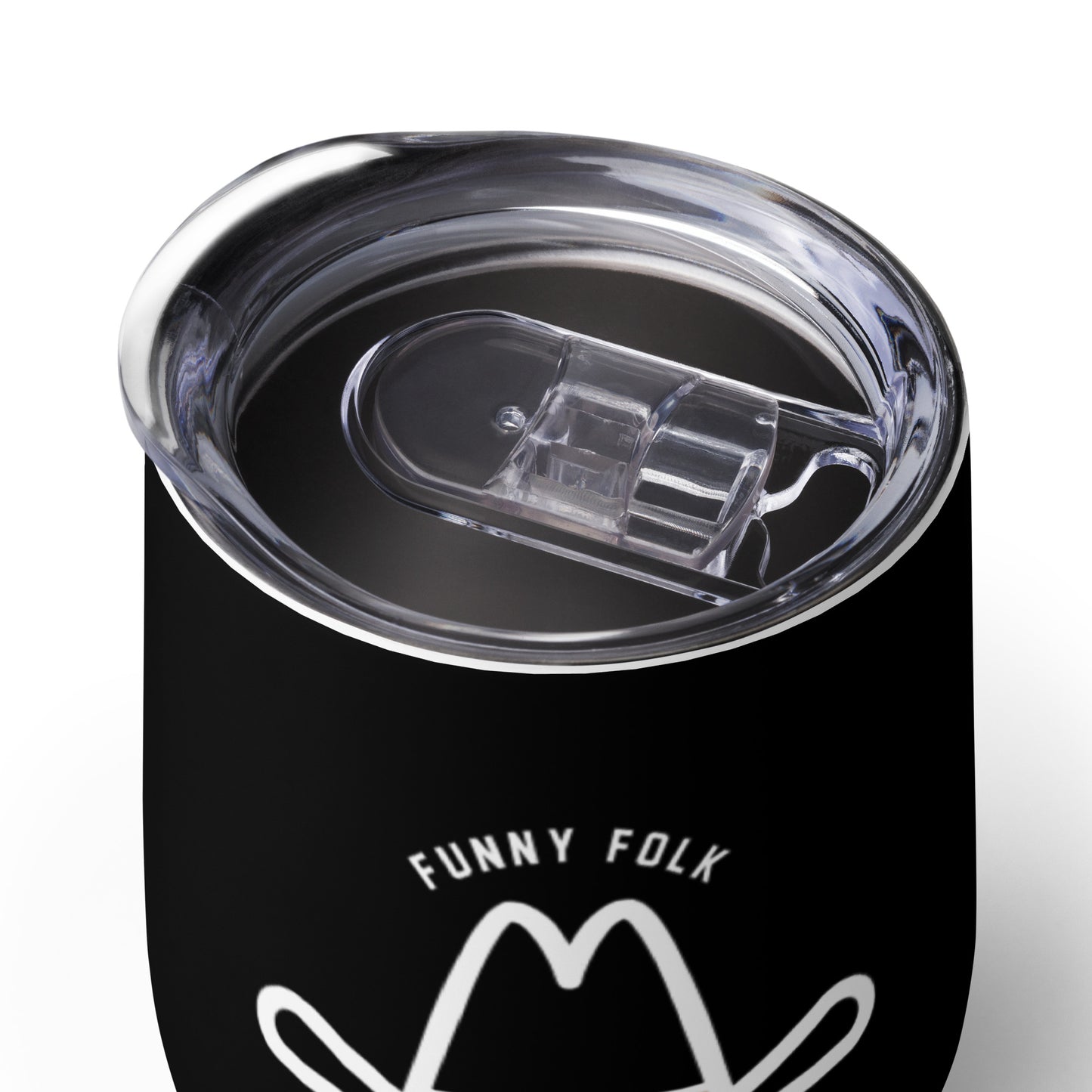 Official Funny Folk Clothing Co. Wine Tumbler