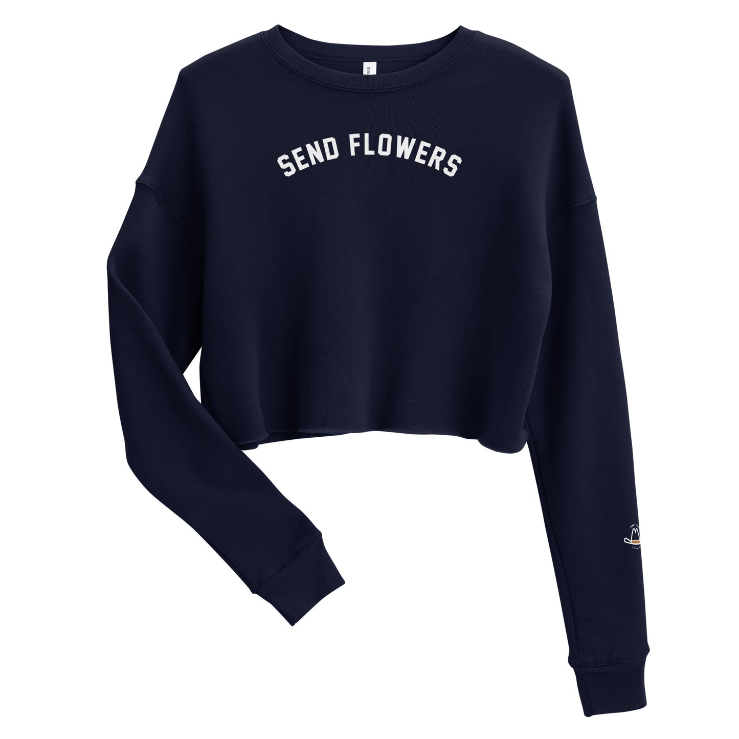 Send Flowers Cropped Sweatshirt | Women's