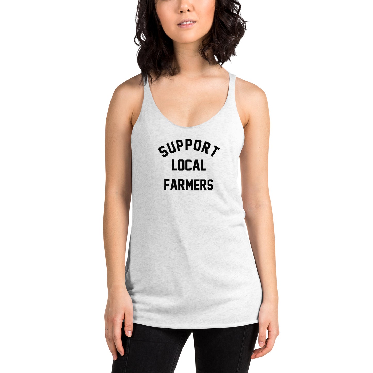 Support Local Farmers Original Racerback Tank