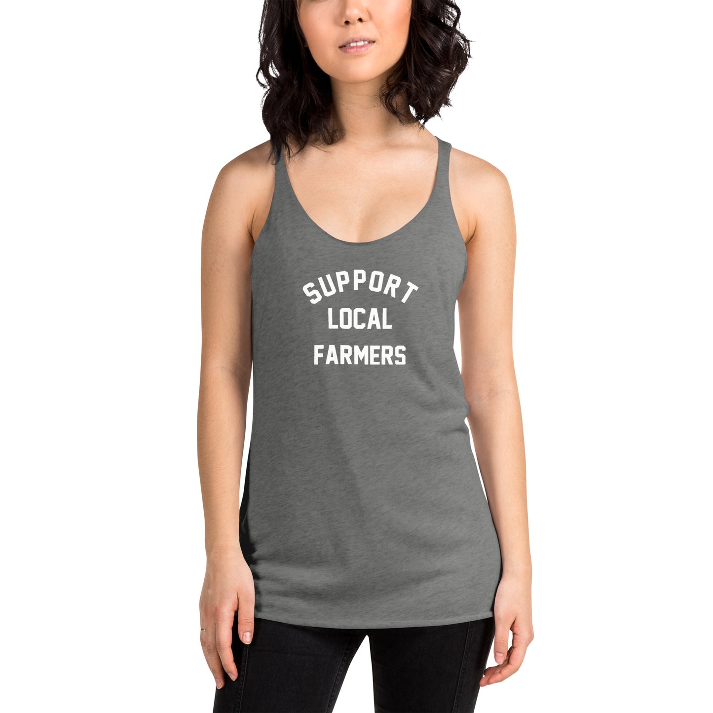 Support Local Farmers Original Racerback Tank