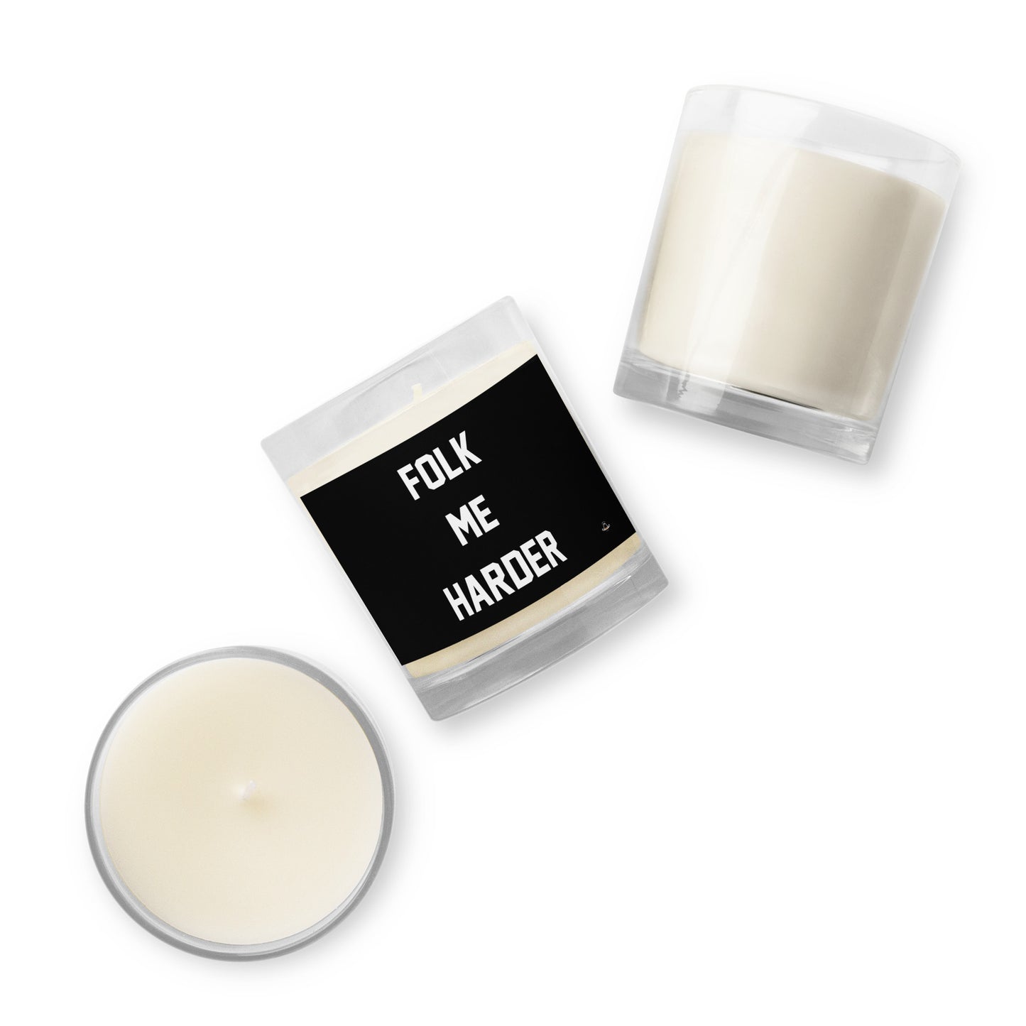 Folk Me Harder Jar Candle | Black