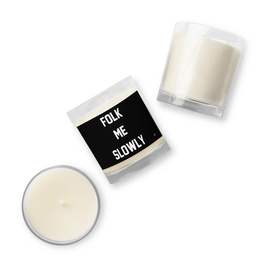 Folk Me Slowly Jar Candle | Black